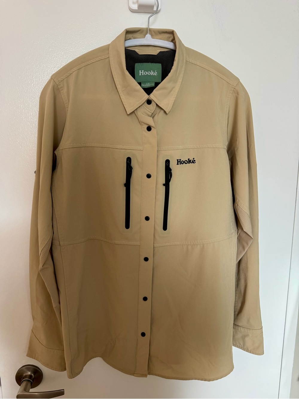 Hooké Women’s Mirage Sun Shirt Beige Technical Outdoor Shirt L